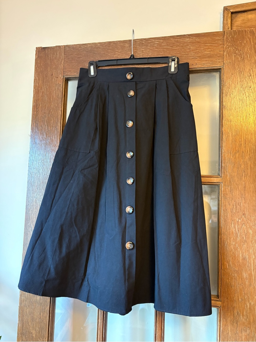 Amazon Black Knee-Length Midi Skirt